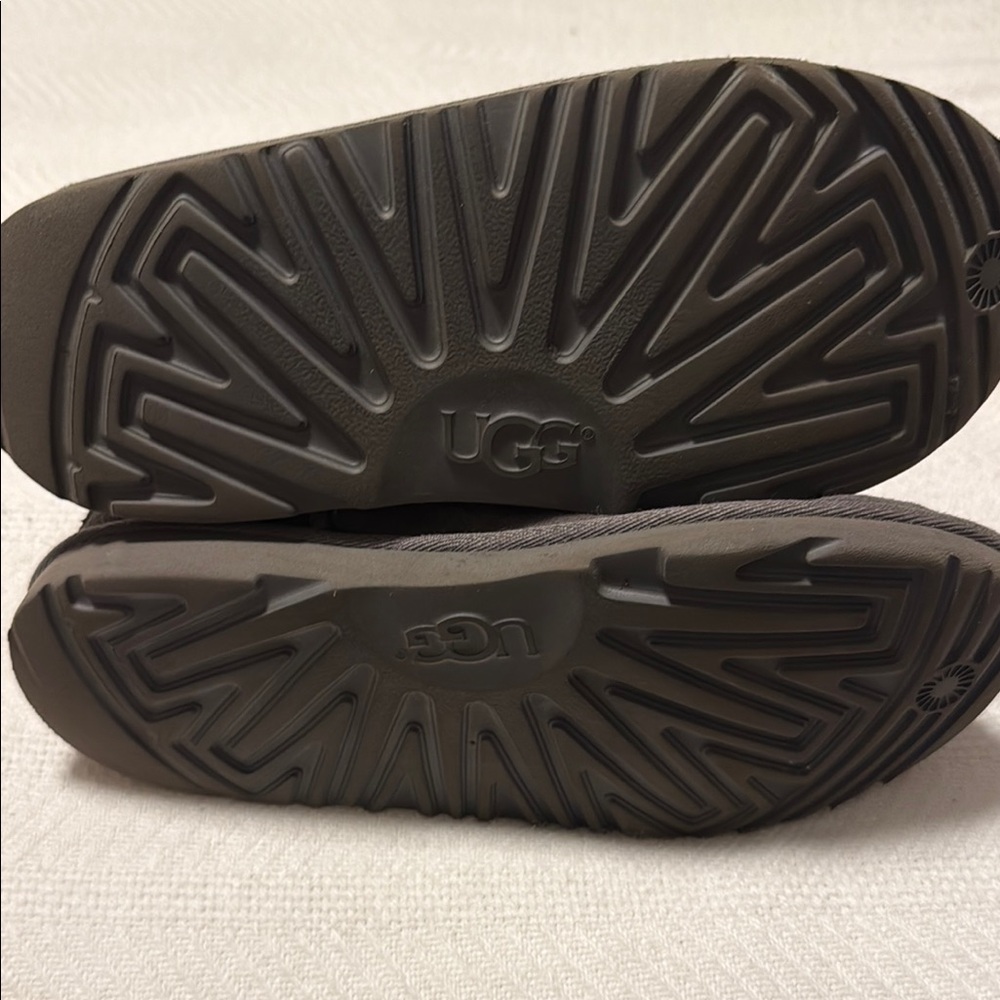UGG Black Boots with Durable Sole and Starburst Tread